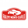 Plaque de Rallye Monte Carlo en stickers sans fond