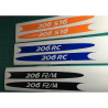 Kit Stickers 206 latéral type 206 Quiksilver Kit Stickers 206 latéral type 206 Quiksilver
