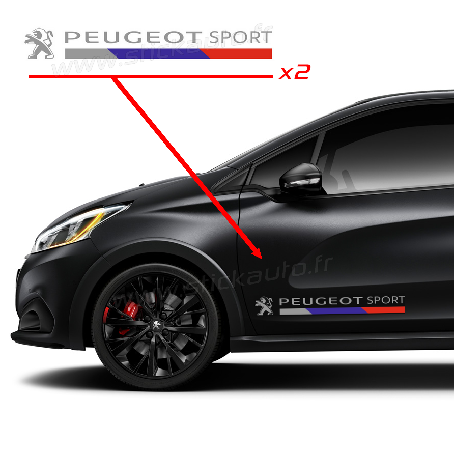 Kit Stickers Peugeot Sport 2016 80cm - STICK AUTO