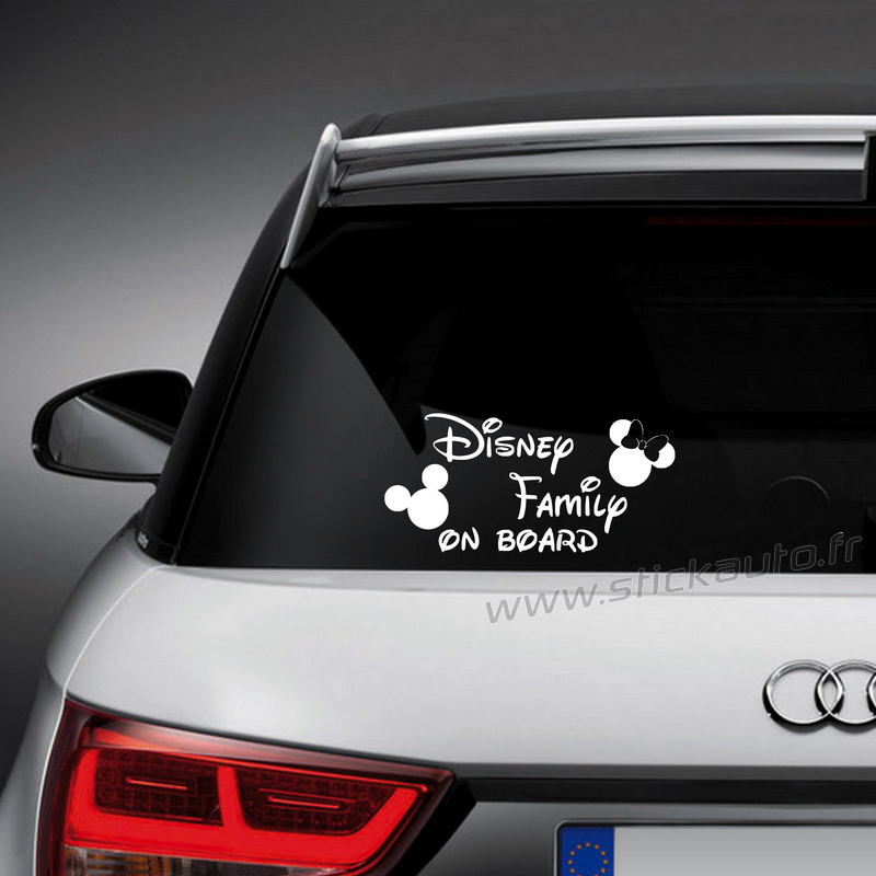 Sticker Disney Family on board - STICK AUTO
