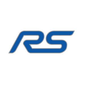 Ford logo RS avec contour gris alu
