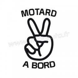 Sticker Motard à Bord