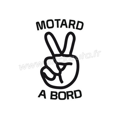Sticker Motard à Bord Sticker Motard à Bord