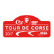 Plaque de Rallye Tour de Corse 2017 en autocollant