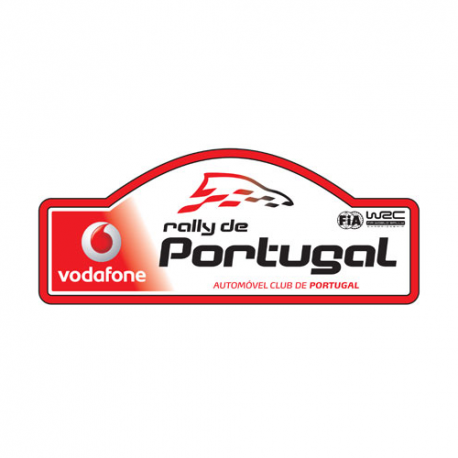 Plaque de Rallye du Portugal en autocollant