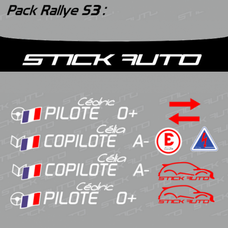 Pack Rallye S3 FFSA