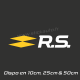 Sticker Renault RS 17 blanc et jaune