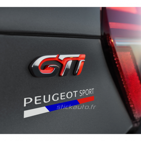 Peugeot Sport 3 couleurs 12cm
