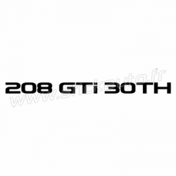 Sticker 208 GTI 30TH