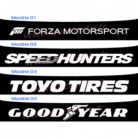 Bandeau Pare soleil Forza, Speed Hunters, Toyo Tires, Goord Year