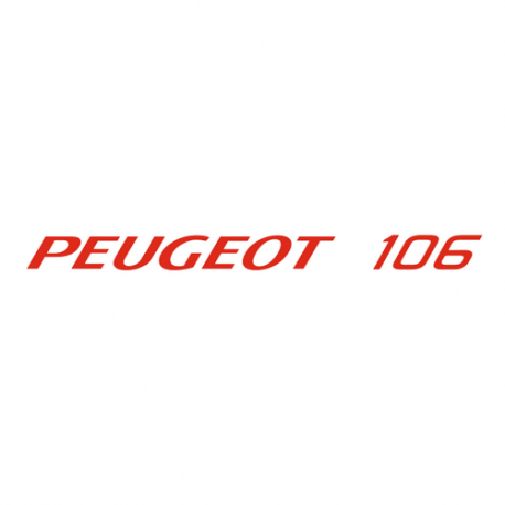 Sticker Peugeot 106 (type 106 rallye s2)