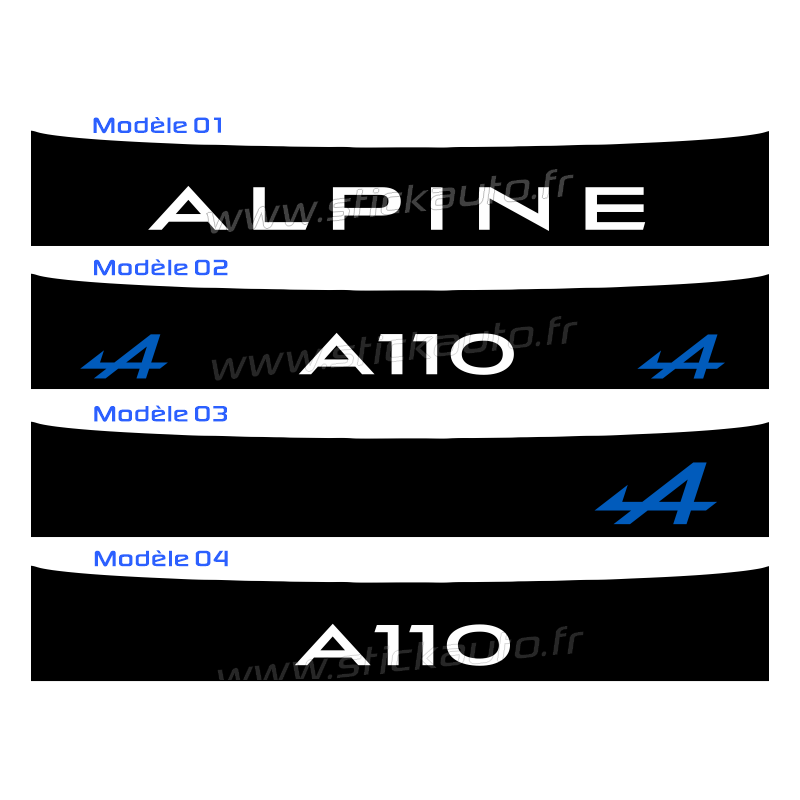 Bandeau pare soleil Alpine Cup - STICK AUTO