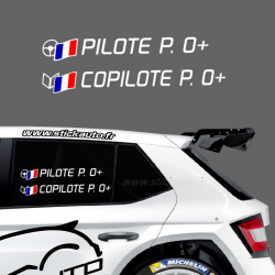 Lettrage Pilote Rallye Type D4