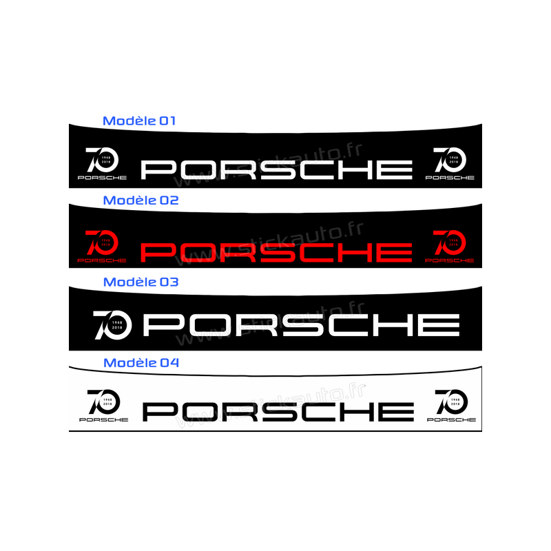 Bandeau Pare soleil Porsche A - STICK AUTO