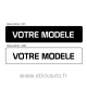 Cache plaque personnalisée à votre modèle