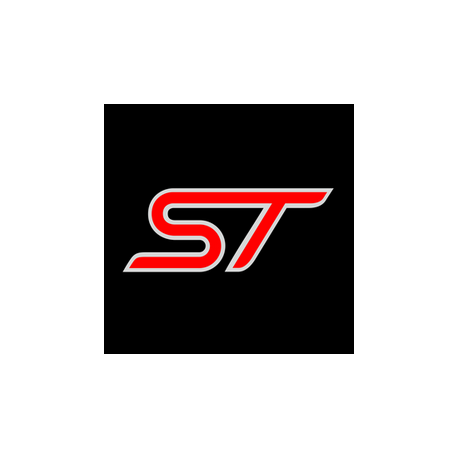 Ford logo ST avec contour gris alu