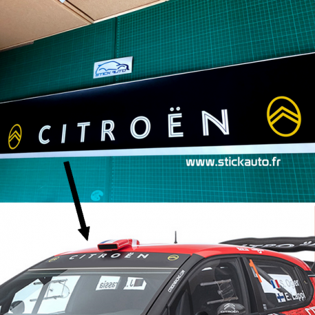 Bandeau pare soleil Citroën C3 WRC 1919 Bandeau pare soleil Citroën C3 WRC 1919