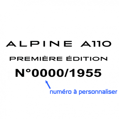 Alpine Première édition à personnaliser