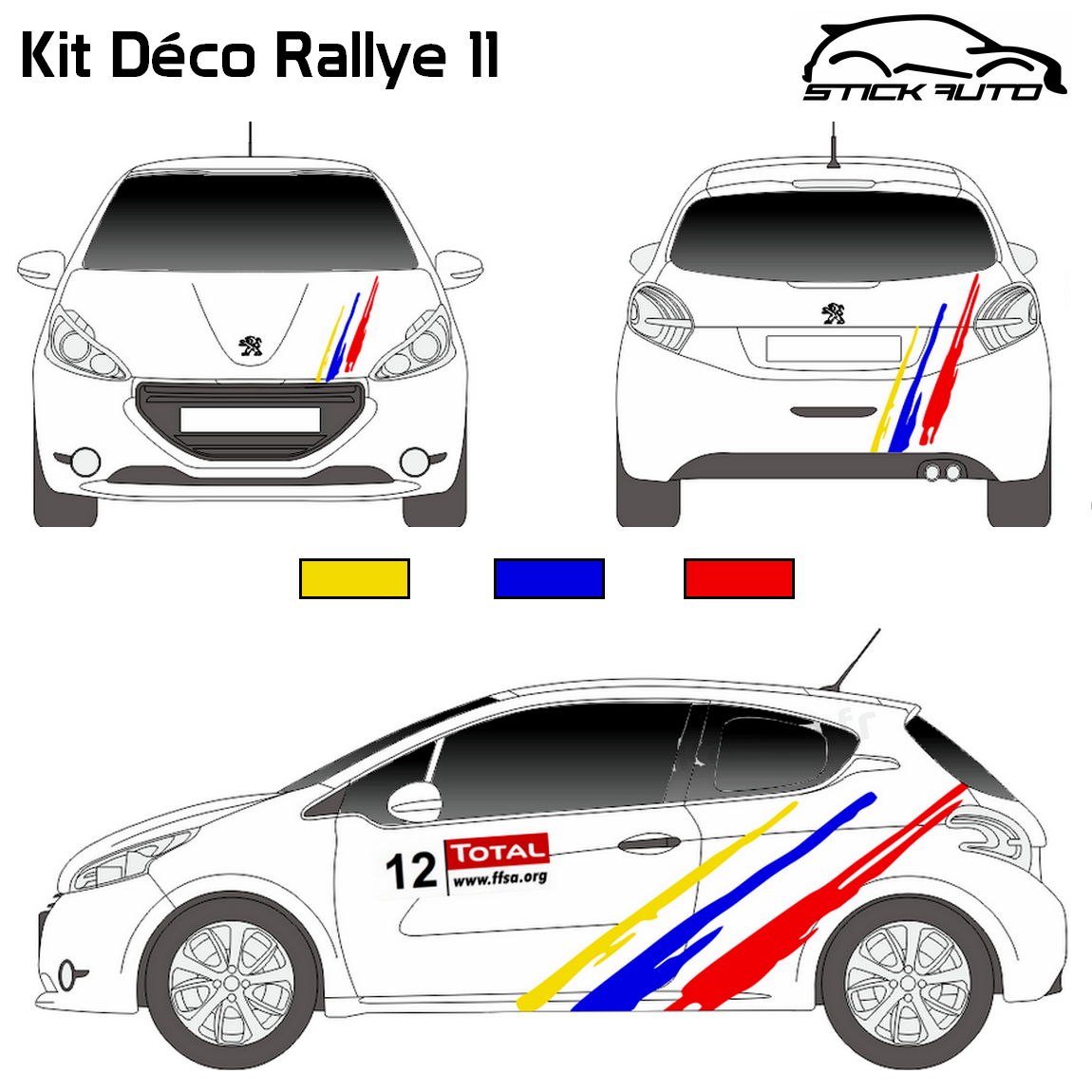 Kit Déco Rallye 11 - STICK AUTO