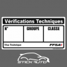 Autocollant Vérifications Techniques FFSA Autocollant Vérifications Techniques FFSA