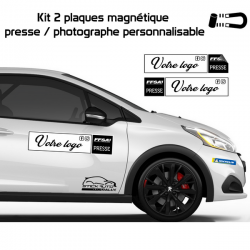 Kit 2 magnétique presse FFSA personnalisable