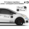 Kit 2 magnétique presse FFSA personnalisable Kit 2 magnétique presse FFSA personnalisable