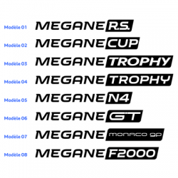 Renault Mégane type Cup au choix