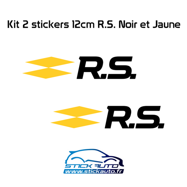 2 Stickers RS Renault Sport