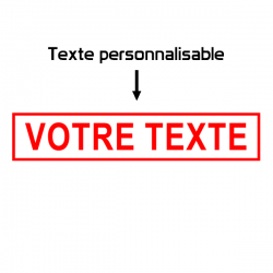 Texte encadré personnalisablé