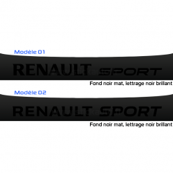 Bandeau Pare soleil Renault Sport Version Mat - Brillant