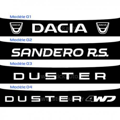 Bandeau Pare soleil Dacia, Sandero RS et Duster