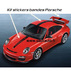 Kit stickers bandes Porsche