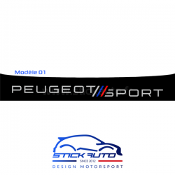 Bandeau pare soleil Peugeot Sport Engineered 3 couleurs sauf 208