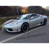 Kit double bandes stickers Ferrari F430 & 360 Modena