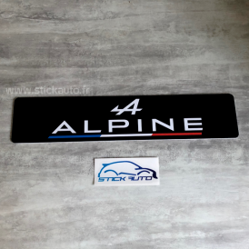 Cache plaque Alpine Noir Version PVC expansé