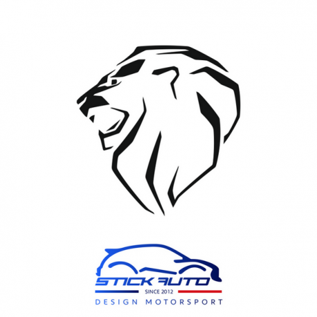 Sticker et autocollant Peugeot lion monster