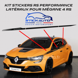 Kit stickers RS Performance Latéraux pour Mégane 4 RS
