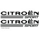 Kit Citroen Sport 2 Stickers 25x5 cms 