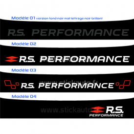 Bandeau Pare soleil Renault Sport RS Performance V2