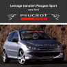 Lettrage transfert Peugeot Sport