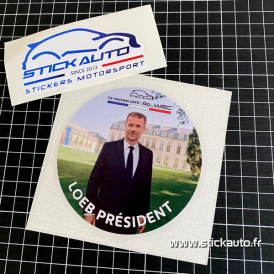 Sticker Loeb Président