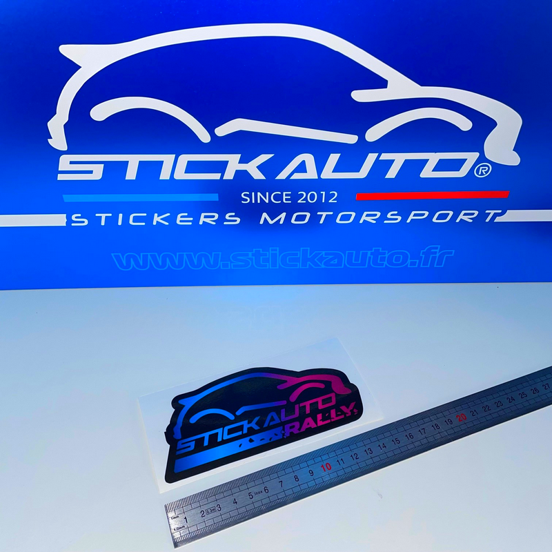 Sticker voiture de rallye bleu - Sticker A moi Etiquette & Autocollant