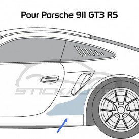 Pare-pierre autocollant Porsche 911 GT3 RS (type 991)