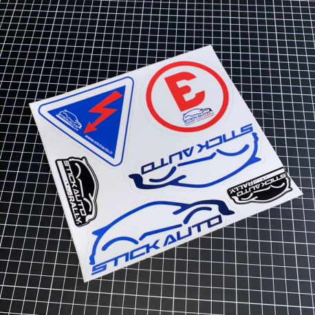 Planche de sticker STICK AUTO Rallye & Racing simple