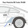 Pare-pierre autocollant Porsche 911 Turbo (1978-1989)
