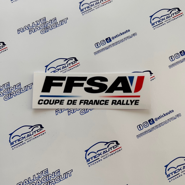 Autocollant FFSA Coupe de France des Rallyes - STICK AUTO