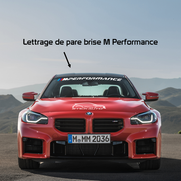 Bandeau Pare soleil BMW M Performance - STICK AUTO