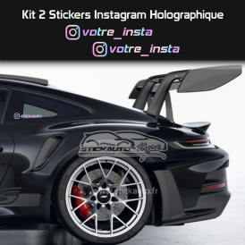 Kit 2 Stickers Instagram Holographique