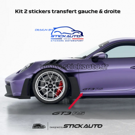 Kit 2 Stickers Porsche 911 Turbo S type 992