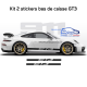 Kit 2 Bandes latérales stickers Porsche GT3 992